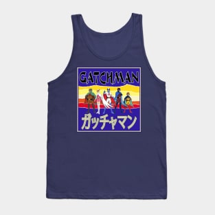 Battle of the Planets Gatchaman G Force Retro Cover Tank Top